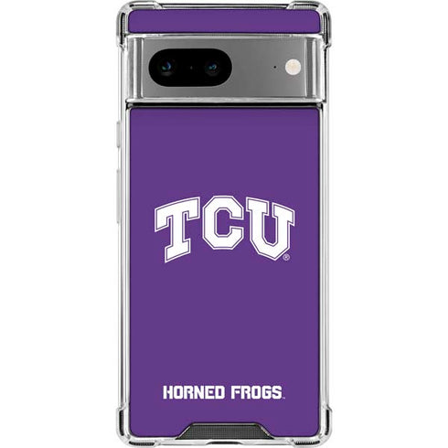 Texas Christian University TCU Horned Frogs Google Pixel 8a Clear Case